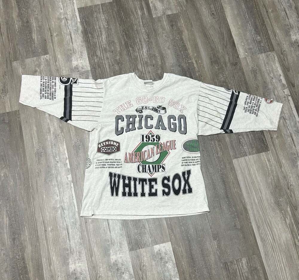 Vintage 1992 Chicago White Sox 1959 American League Champs T-Shirt Size L